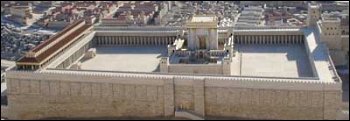 model of temple mount in Jerusalem