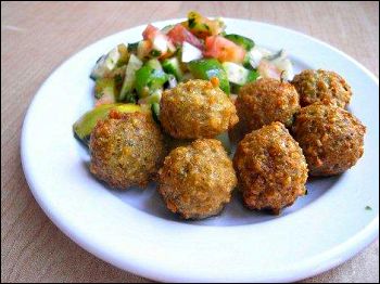 falafel on a plate