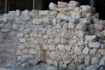 wall built by Nehemia in Jerusalem